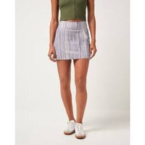 Travis Mathew Skort Small Game Set Match Move Knit Indigo Multi